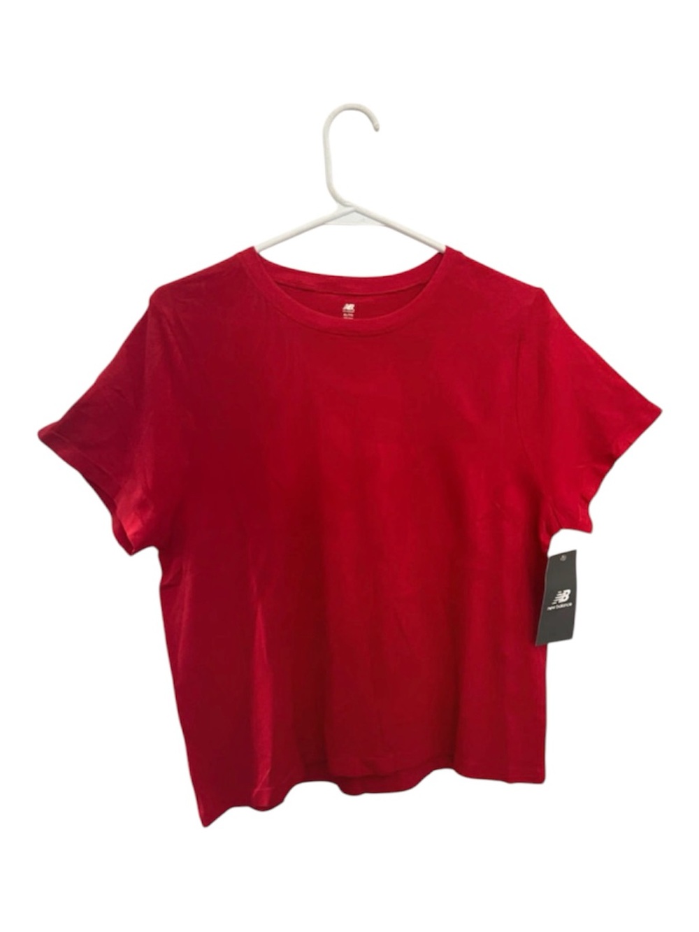 New Balance Women's Red Short Sleeve Crew Tee